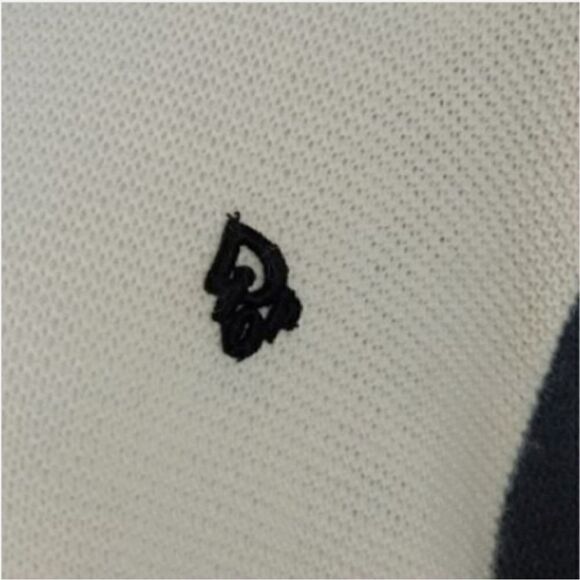 Vintage 60s Christian Dior London Colorblock Turtleneck Sweater in Cream/Black - Picture 11 of 13